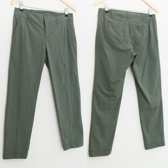 Athleta Palisade Ankle Pant Jasper Olive Green Size 6 Athleisure Casual Outdoor - Picture 6 of 15